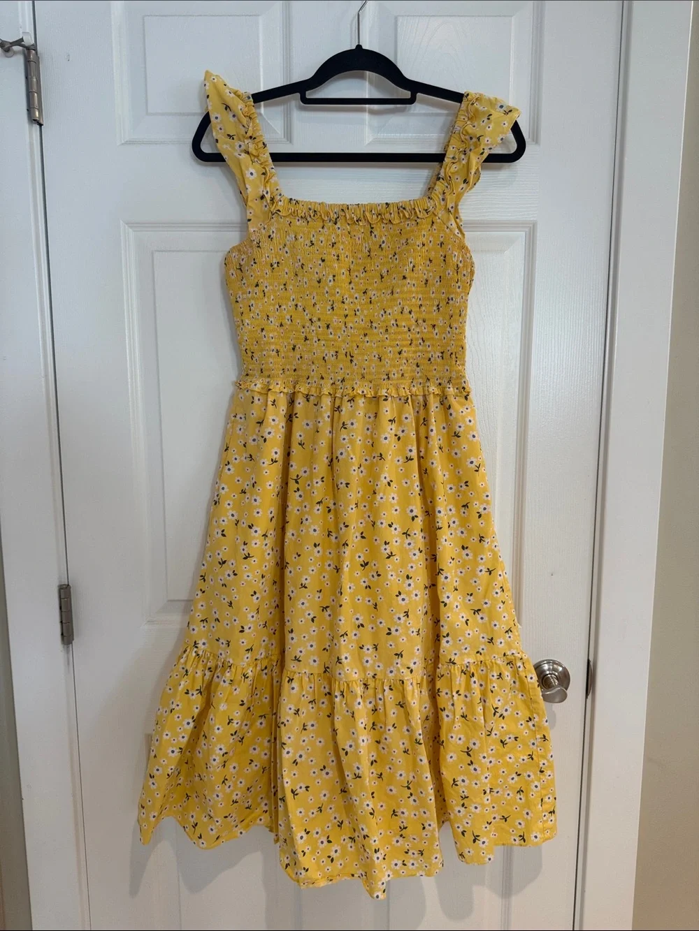 Kate Spade Fleurette Toss Voile Smocked Dress - Medium